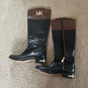Michael Kors Leather Riding Boots